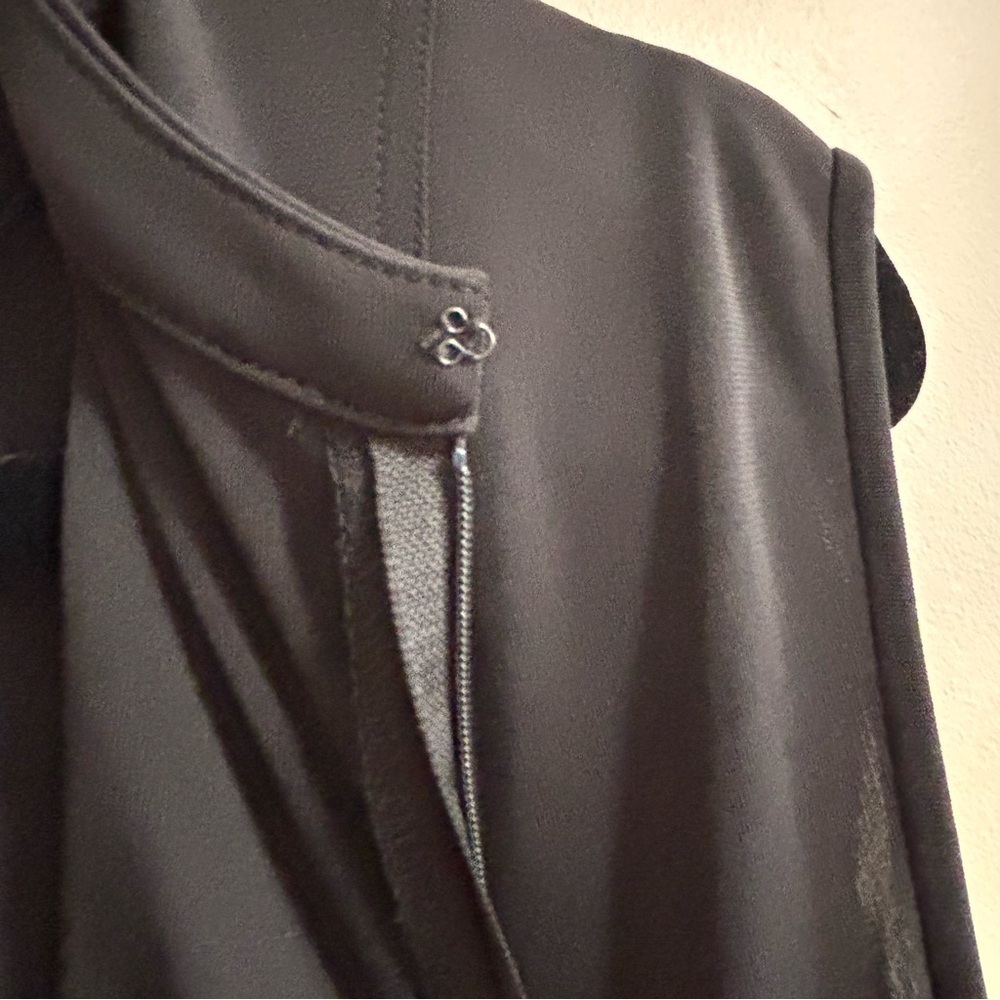 NOMIA NYC Designer Sz 12 Seamed Flared Maxi Dress in Black new without tag - Picture 7 of 16